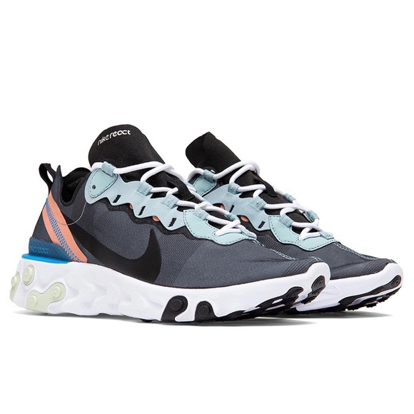 Nike React Element 55 Ocean Cube Sportswear Sneaker Mens 7 - Picture 1 of 11
